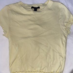 Forever 21 Yellow Crop Top